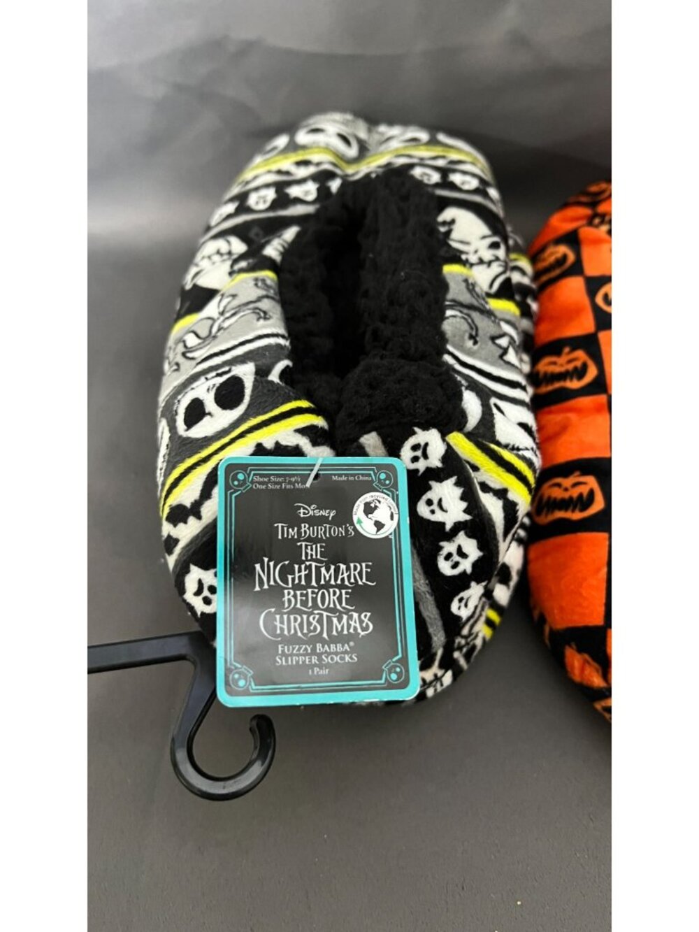 Disney Tim Burtons Nightmare Before Christmas Fuzzy Slippers - Picture 3 of 6